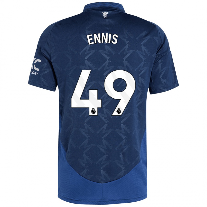 Hombre Camiseta Ethan Ennis #49 Índigo 2ª Equipación 2024/25 La Camisa México