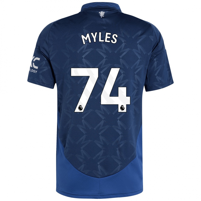 Hombre Camiseta Tom Myles #74 Índigo 2ª Equipación 2024/25 La Camisa México