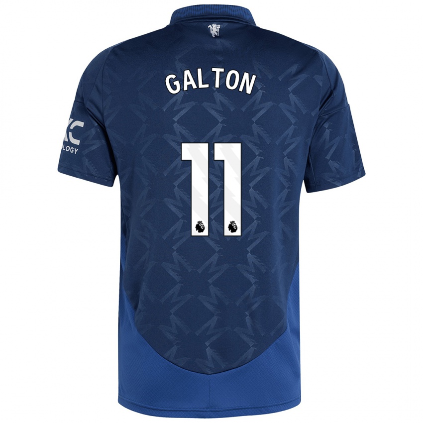 Hombre Camiseta Leah Galton #11 Índigo 2ª Equipación 2024/25 La Camisa México