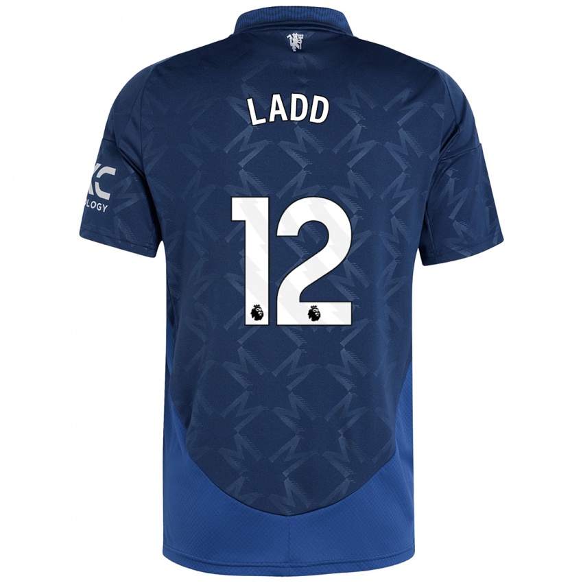 Hombre Camiseta Hayley Ladd #12 Índigo 2ª Equipación 2024/25 La Camisa México