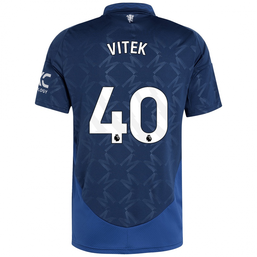 Hombre Camiseta Radek Vitek #40 Índigo 2ª Equipación 2024/25 La Camisa México