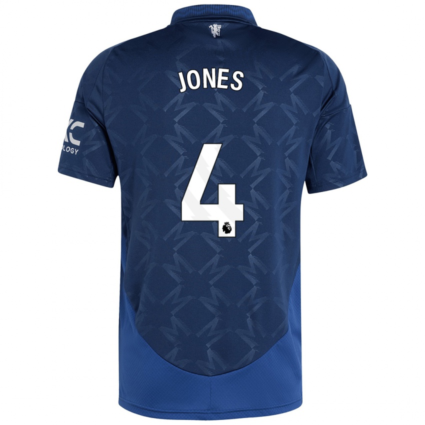 Hombre Camiseta Phil Jones #4 Índigo 2ª Equipación 2024/25 La Camisa México