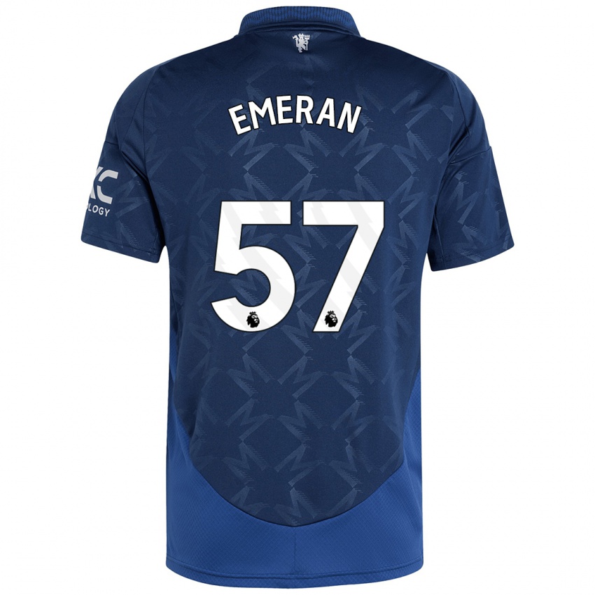 Hombre Camiseta Noam Emeran #57 Índigo 2ª Equipación 2024/25 La Camisa México