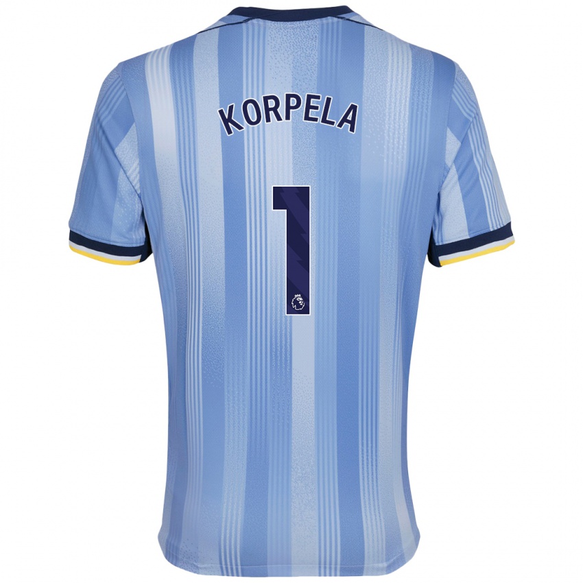 Hombre Camiseta Tinja-Riikka Korpela #1 Azul Claro 2ª Equipación 2024/25 La Camisa México