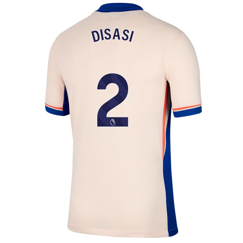 Hombre Camiseta Axel Disasi #2 Beige Claro 2ª Equipación 2024/25 La Camisa México