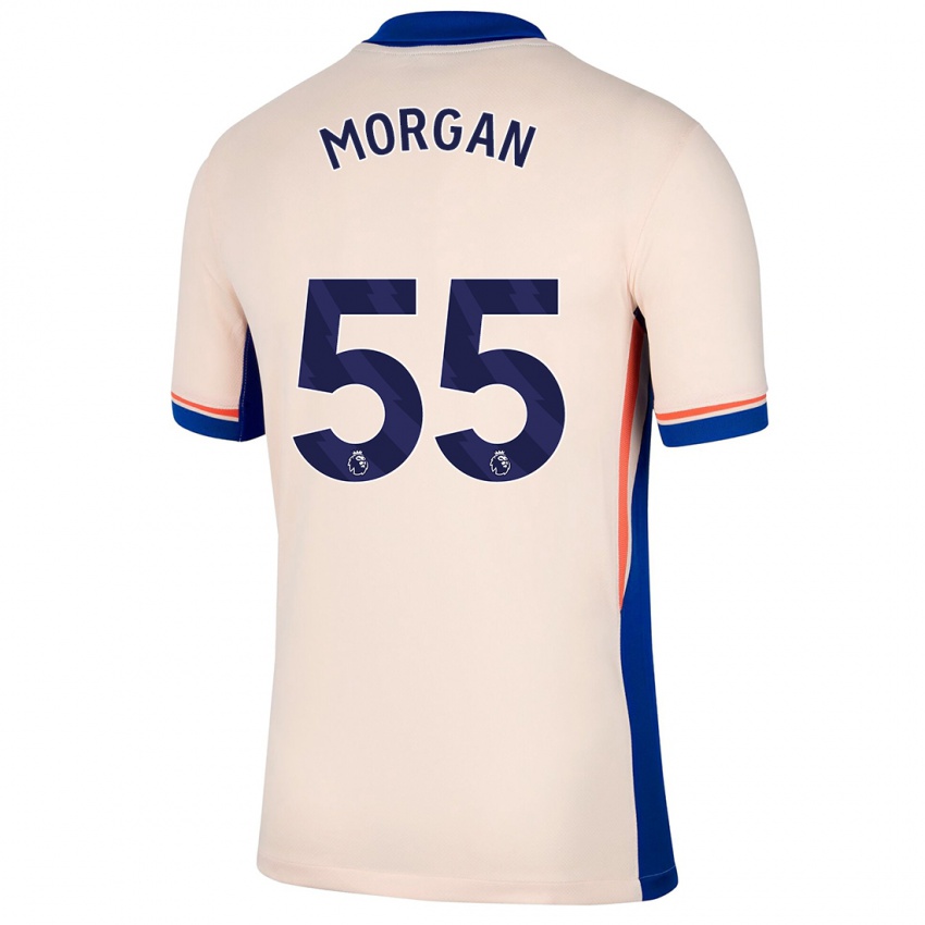 Hombre Camiseta Jimmy-Jay Morgan #55 Beige Claro 2ª Equipación 2024/25 La Camisa México