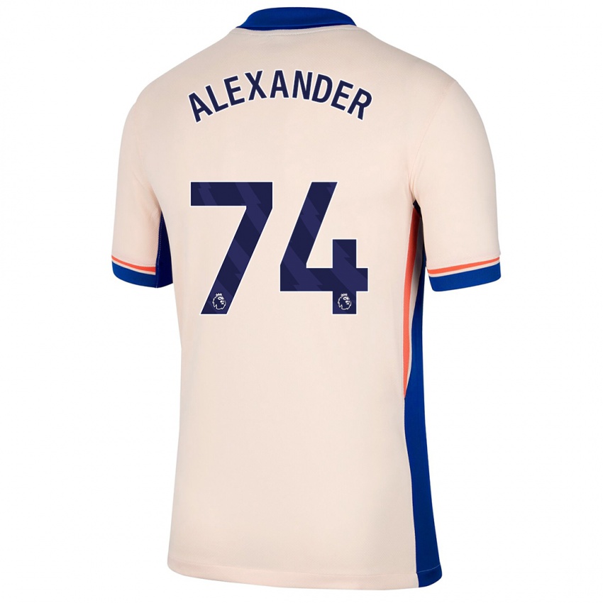 Hombre Camiseta Reiss Alexander Russell-Denny #74 Beige Claro 2ª Equipación 2024/25 La Camisa México