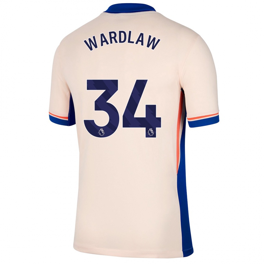 Hombre Camiseta Charlotte Wardlaw #34 Beige Claro 2ª Equipación 2024/25 La Camisa México