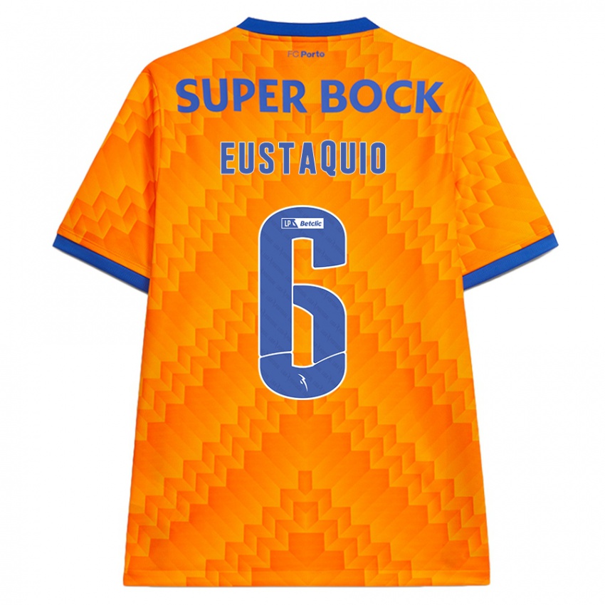 Hombre Camiseta Stephen Eustaquio #6 Naranja 2ª Equipación 2024/25 La Camisa México