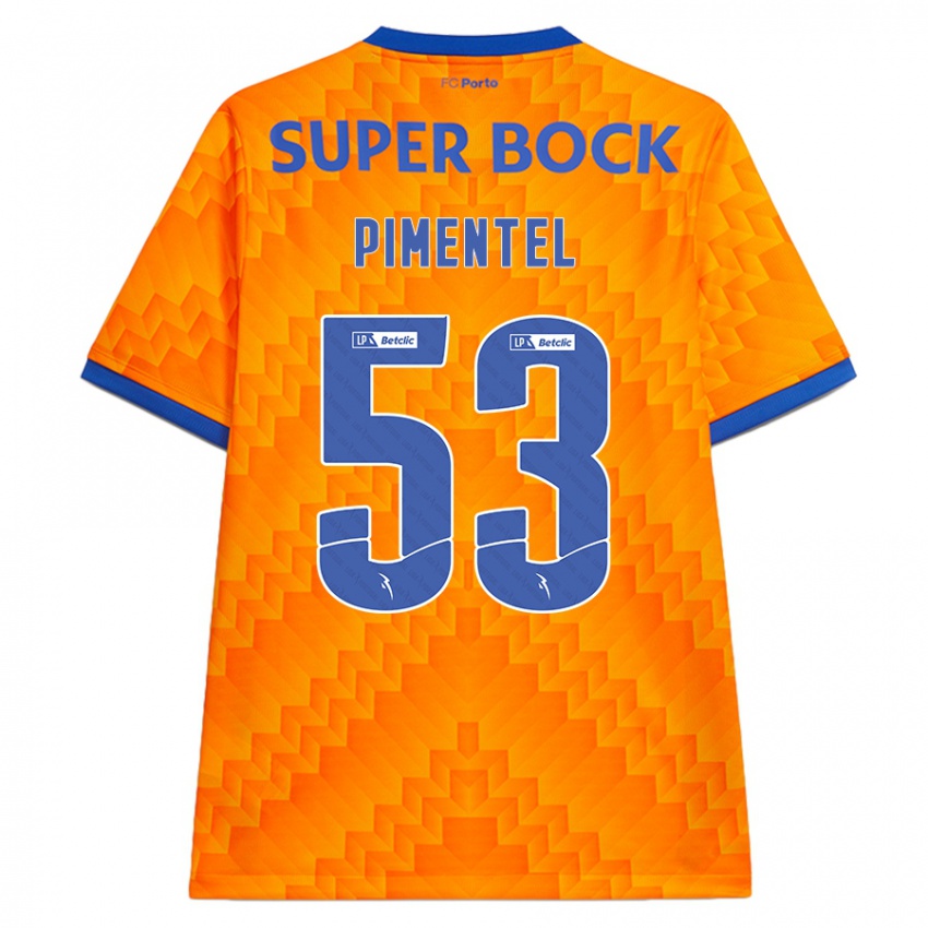 Hombre Camiseta Eric Pimentel #53 Naranja 2ª Equipación 2024/25 La Camisa México