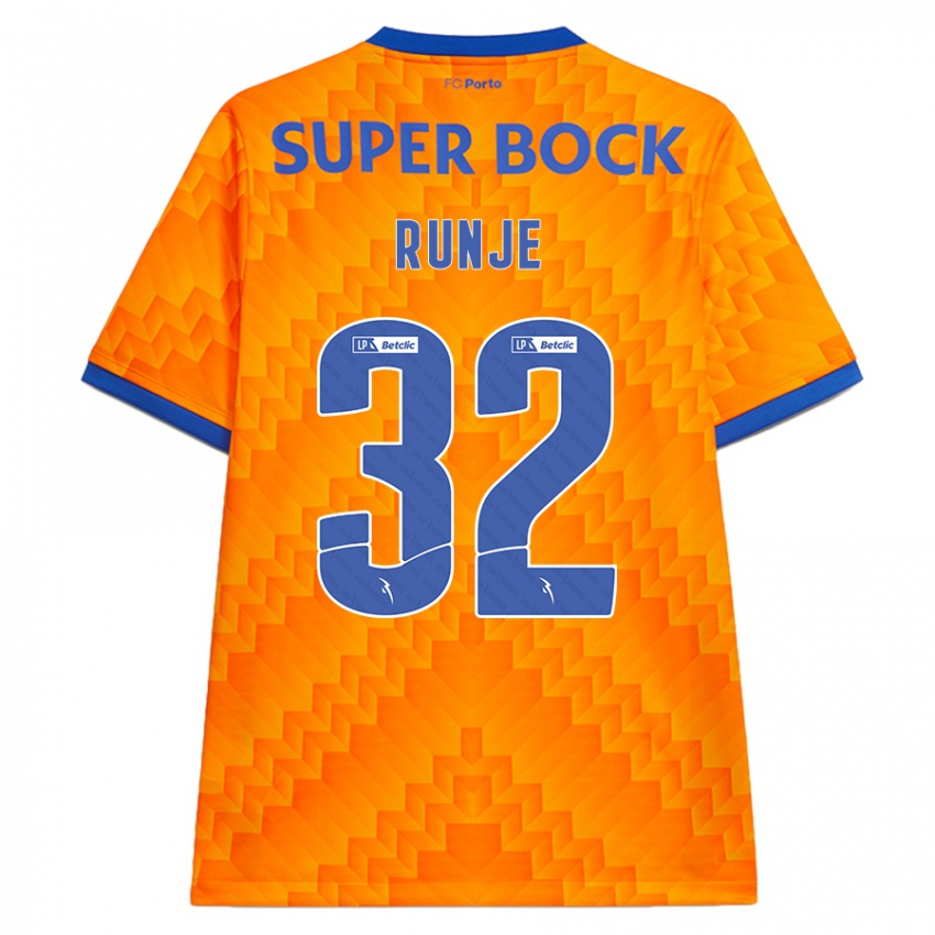 Hombre Camiseta Roko Runje #32 Naranja 2ª Equipación 2024/25 La Camisa México