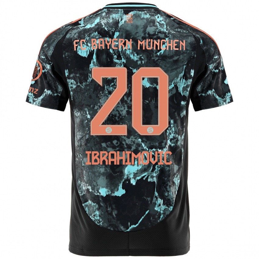 Hombre Camiseta Arijon Ibrahimovic #20 Negro 2ª Equipación 2024/25 La Camisa México