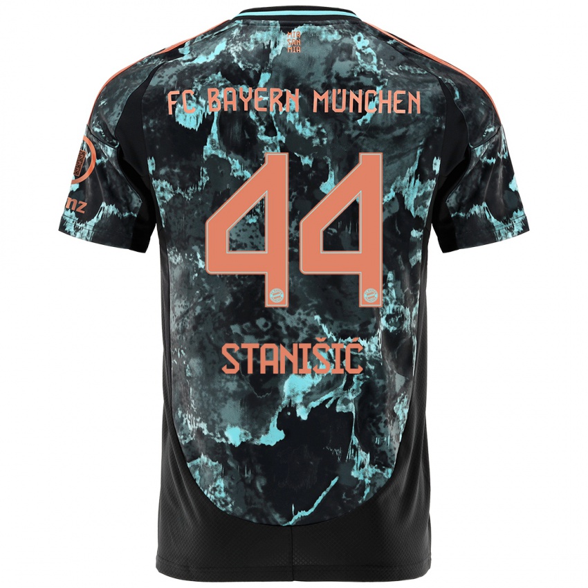 Hombre Camiseta Josip Stanisic #44 Negro 2ª Equipación 2024/25 La Camisa México