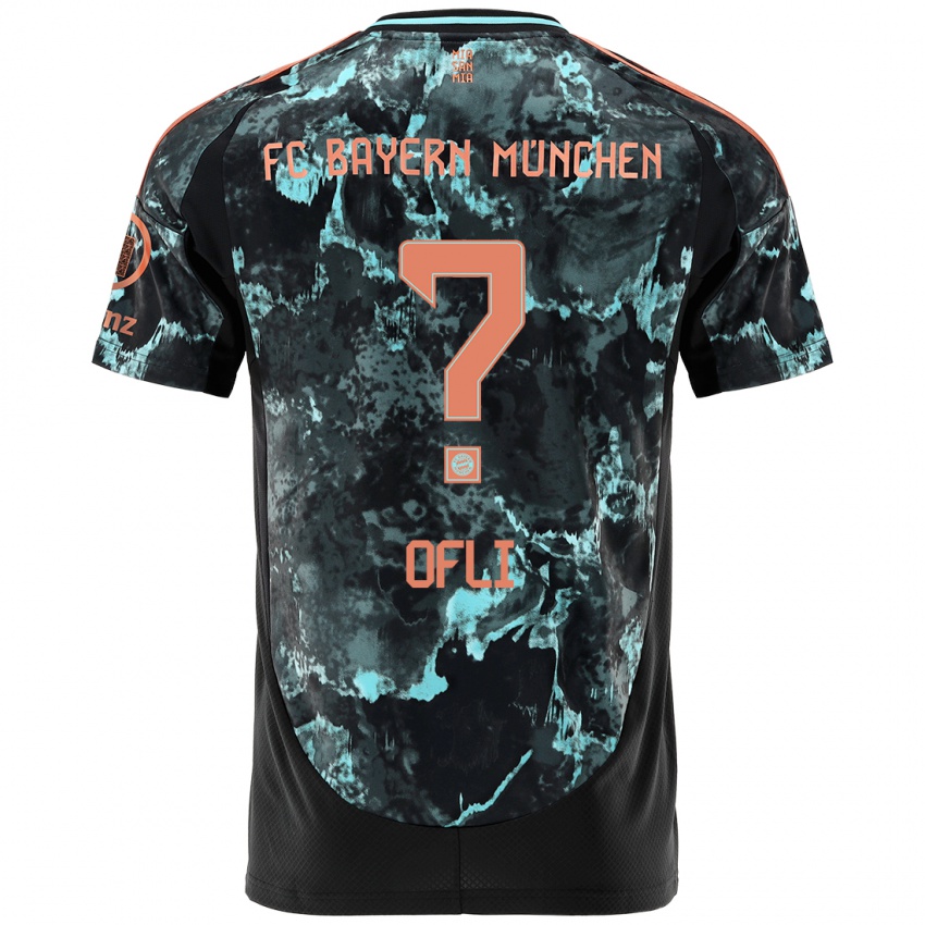 Hombre Camiseta Deniz Ofli #0 Negro 2ª Equipación 2024/25 La Camisa México