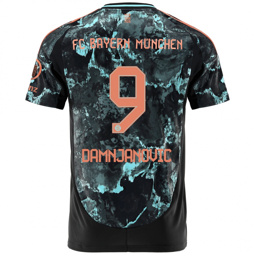 Hombre Camiseta Jovana Damnjanovic #9 Negro 2ª Equipación 2024/25 La Camisa México