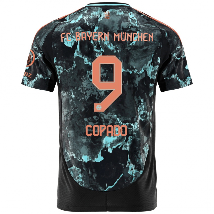 Hombre Camiseta Lucas Copado #9 Negro 2ª Equipación 2024/25 La Camisa México