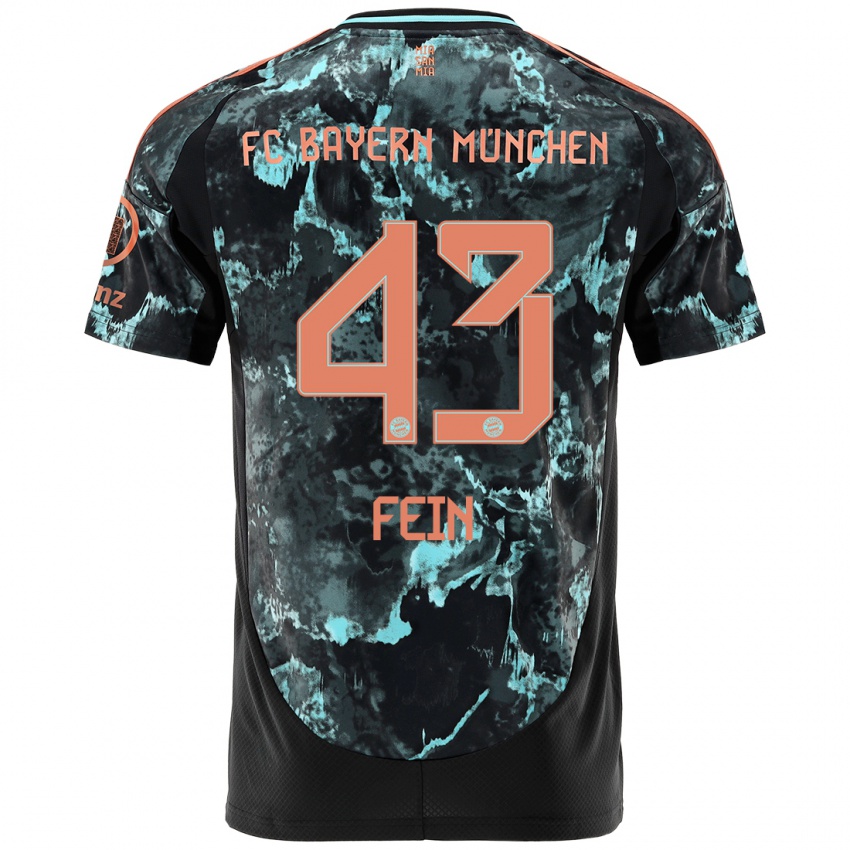 Hombre Camiseta Adrian Fein #43 Negro 2ª Equipación 2024/25 La Camisa México