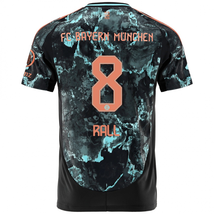 Hombre Camiseta Maximiliane Rall #8 Negro 2ª Equipación 2024/25 La Camisa México