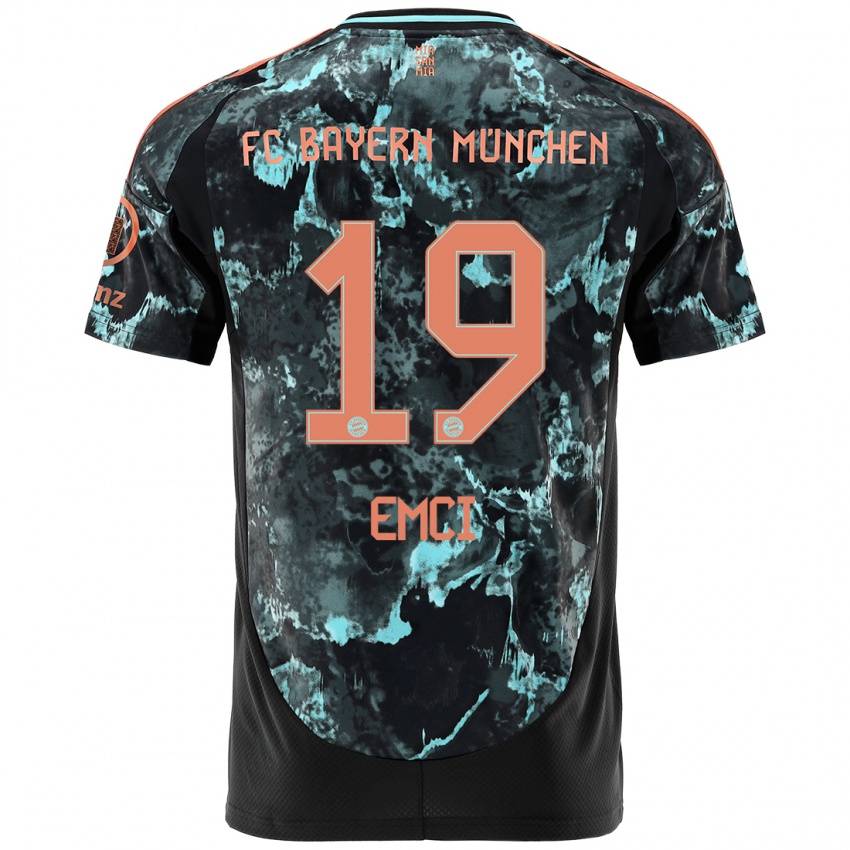 Hombre Camiseta Ben Emci #19 Negro 2ª Equipación 2024/25 La Camisa México