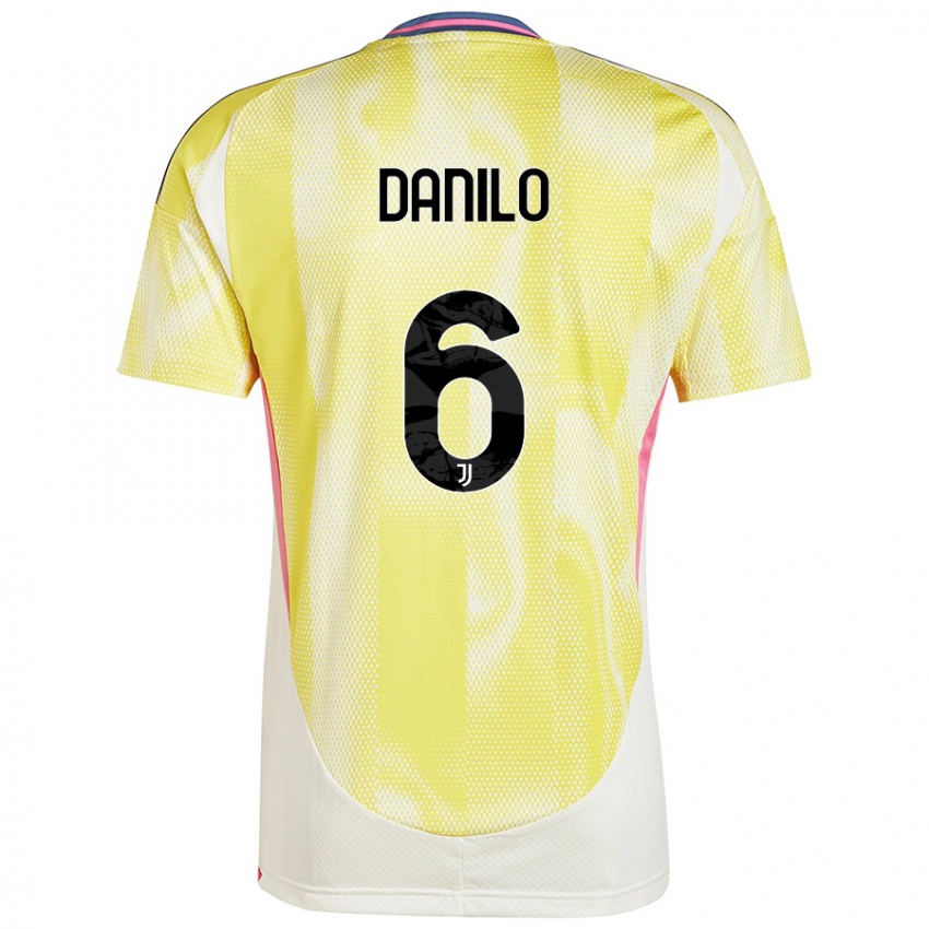 Hombre Camiseta Danilo #6 Amarillo Solar 2ª Equipación 2024/25 La Camisa México