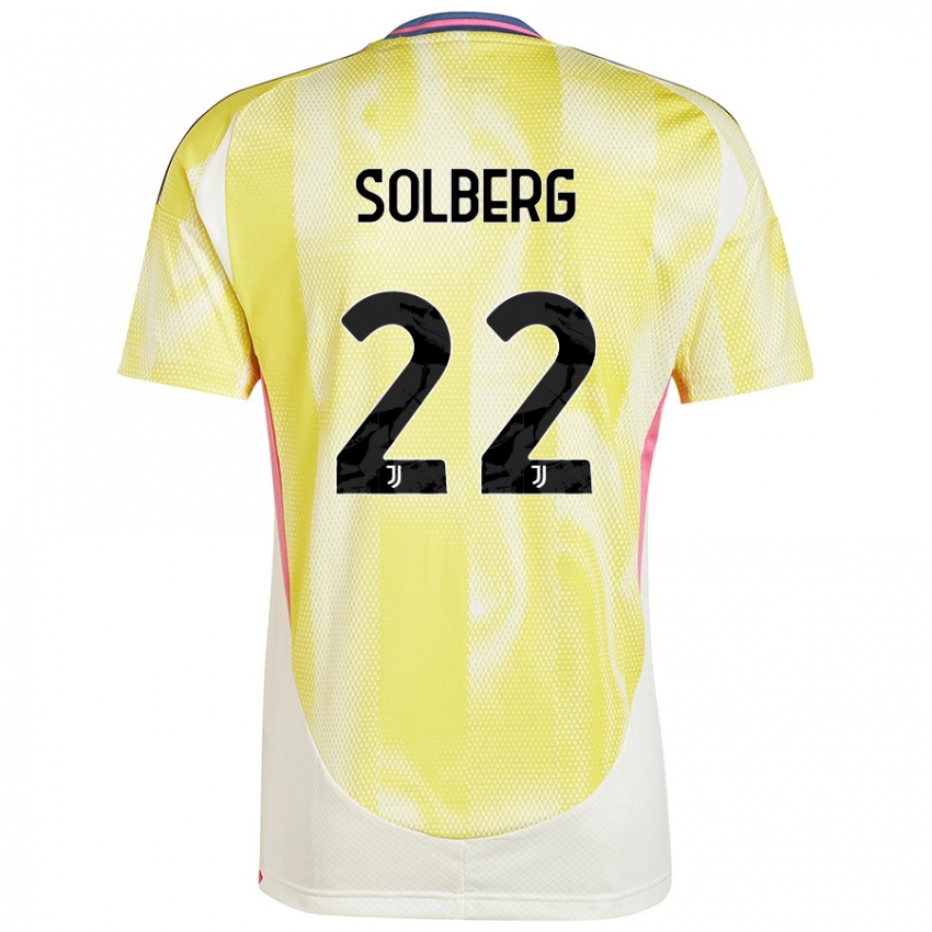 Hombre Camiseta Elias Solberg #22 Amarillo Solar 2ª Equipación 2024/25 La Camisa México