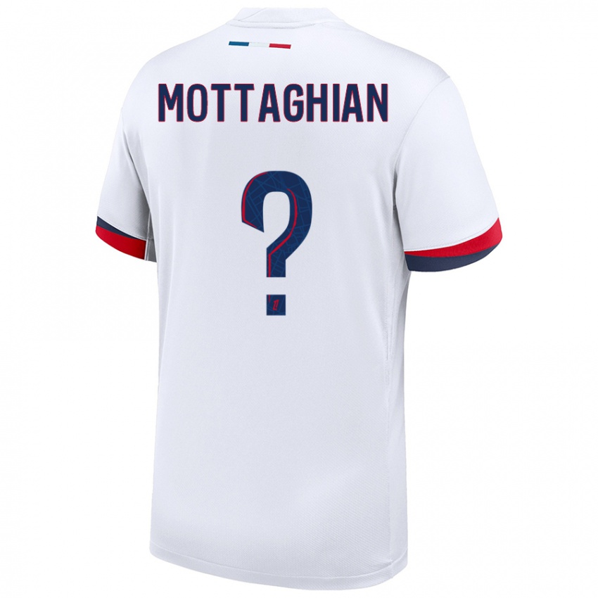 Hombre Camiseta Keyvan Mottaghian #0 Blanco Azul Rojo 2ª Equipación 2024/25 La Camisa México