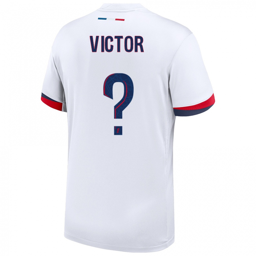 Hombre Camiseta Ayrton Victor #0 Blanco Azul Rojo 2ª Equipación 2024/25 La Camisa México