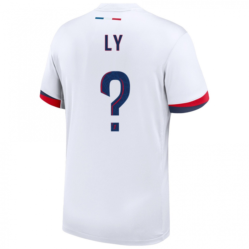 Hombre Camiseta Elijah Ly #0 Blanco Azul Rojo 2ª Equipación 2024/25 La Camisa México