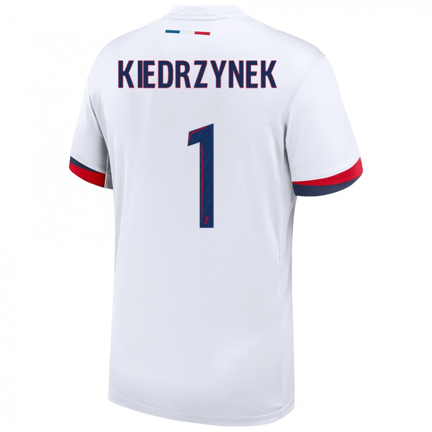 Hombre Camiseta Katarzyna Kiedrzynek #1 Blanco Azul Rojo 2ª Equipación 2024/25 La Camisa México