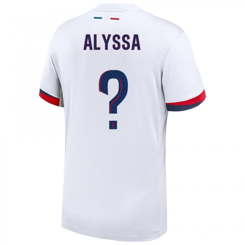 Hombre Camiseta Alyssa Fernandes #0 Blanco Azul Rojo 2ª Equipación 2024/25 La Camisa México