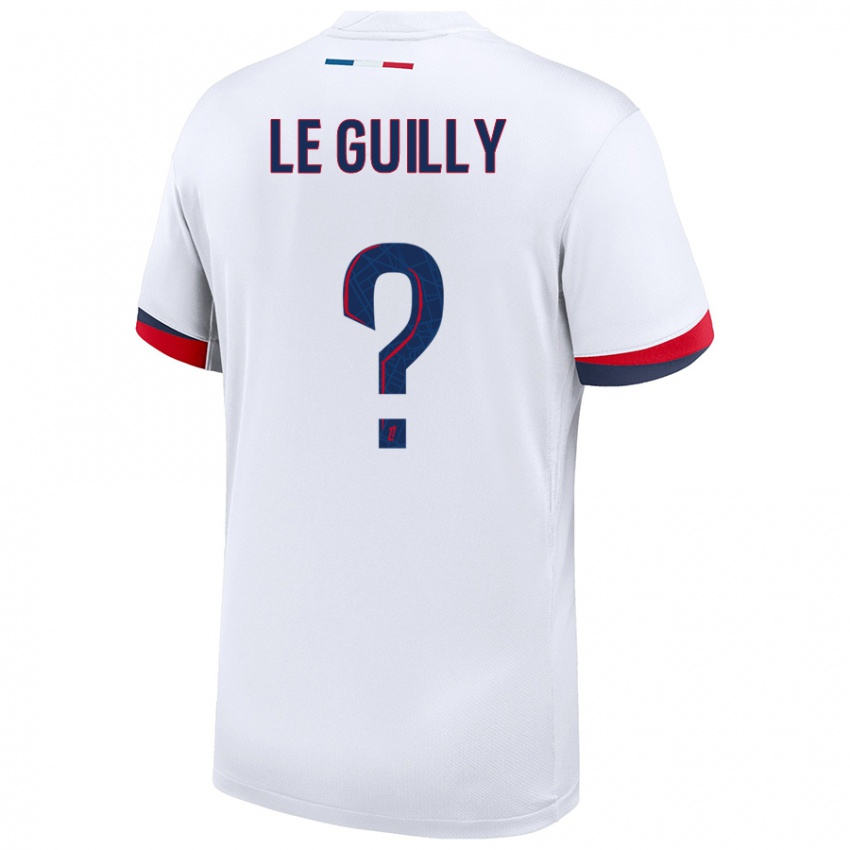 Hombre Camiseta Eden Le Guilly #0 Blanco Azul Rojo 2ª Equipación 2024/25 La Camisa México