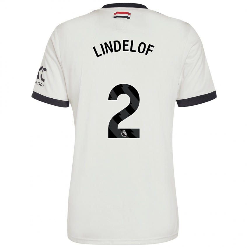 Hombre Camiseta Victor Lindelof #2 Blanquecino Equipación Tercera 2024/25 La Camisa México