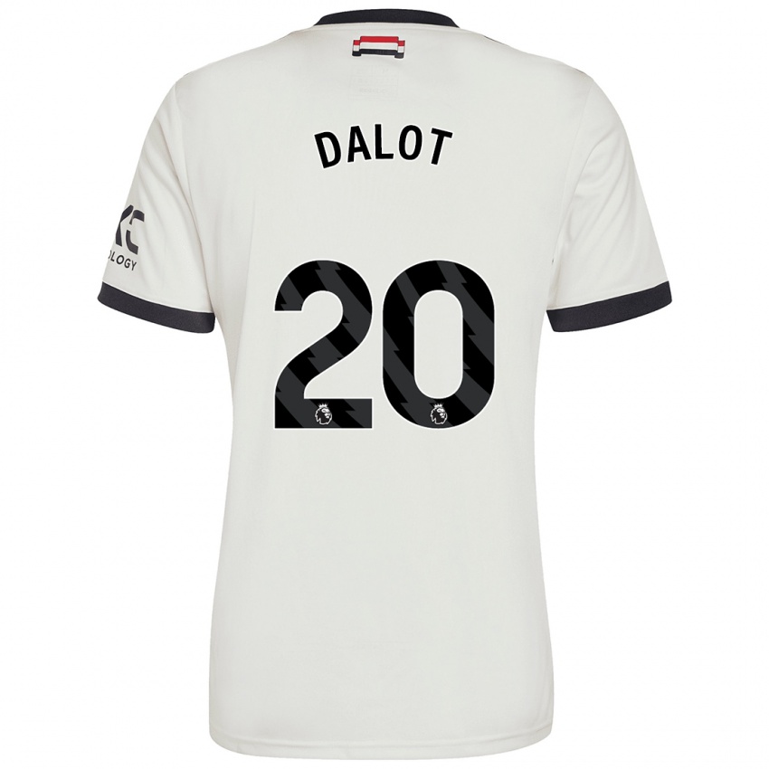 Hombre Camiseta Diogo Dalot #20 Blanquecino Equipación Tercera 2024/25 La Camisa México