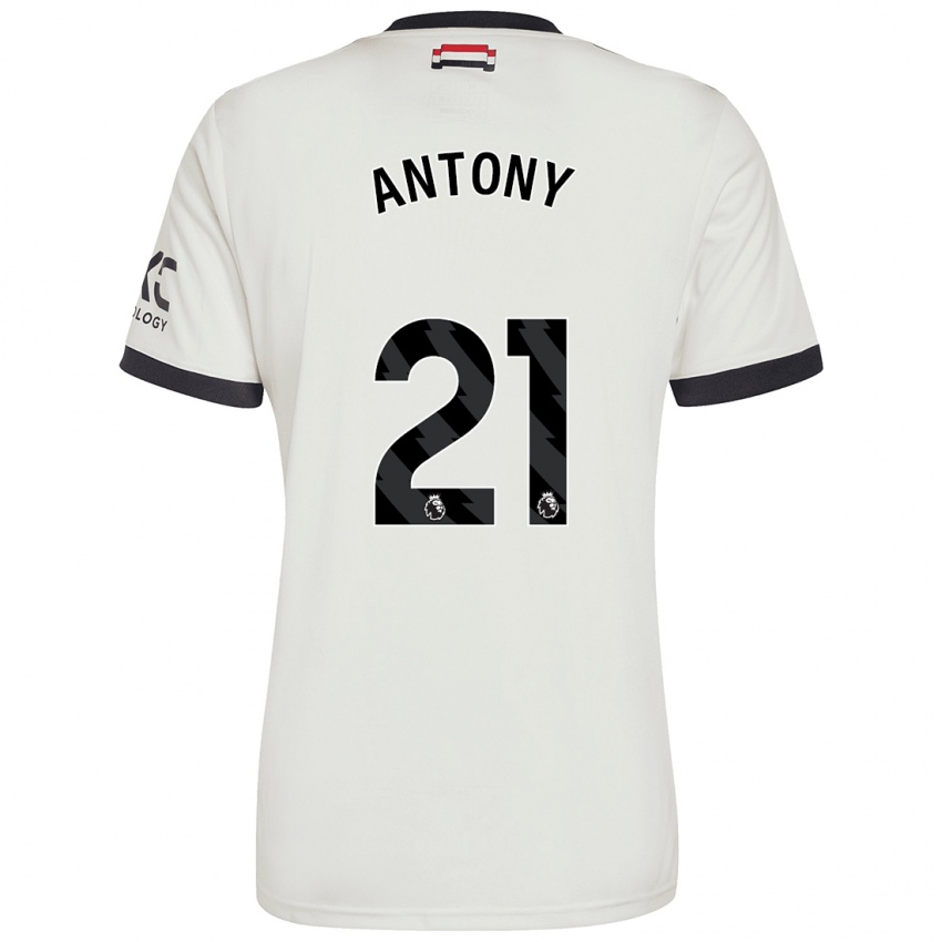 Hombre Camiseta Antony #21 Blanquecino Equipación Tercera 2024/25 La Camisa México