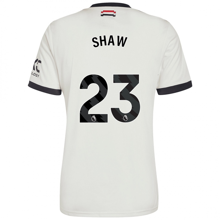 Hombre Camiseta Luke Shaw #23 Blanquecino Equipación Tercera 2024/25 La Camisa México