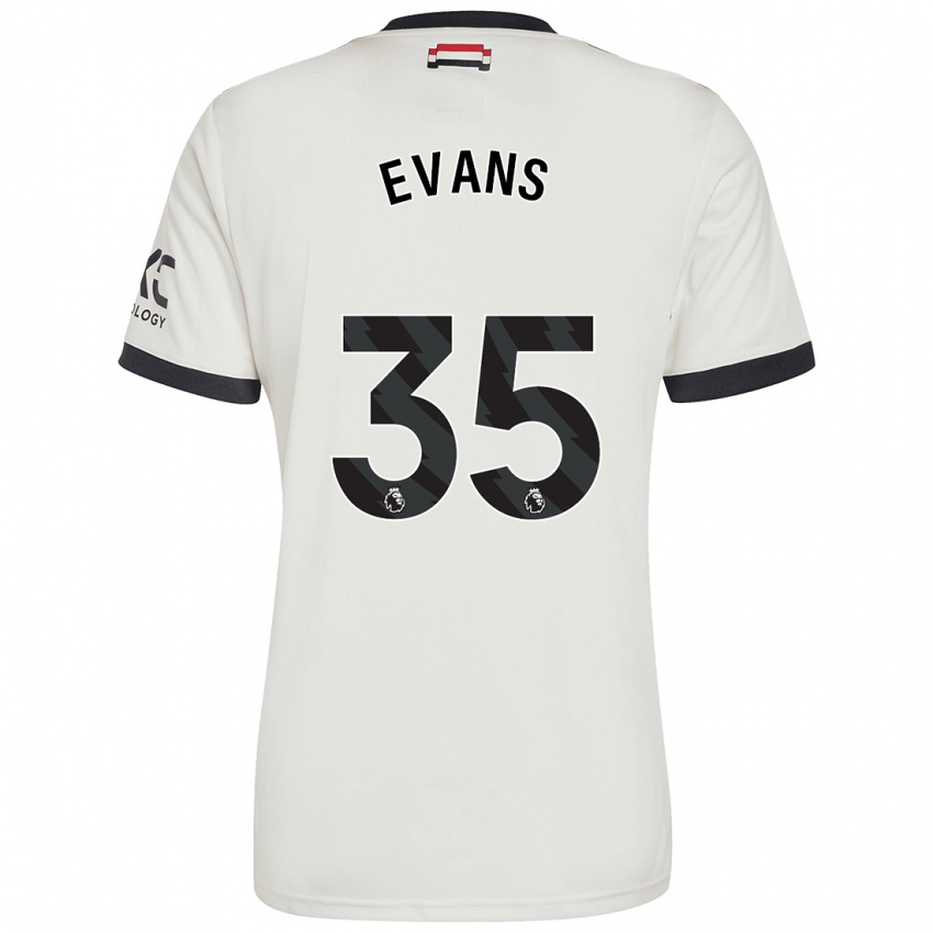 Hombre Camiseta Jonny Evans #35 Blanquecino Equipación Tercera 2024/25 La Camisa México