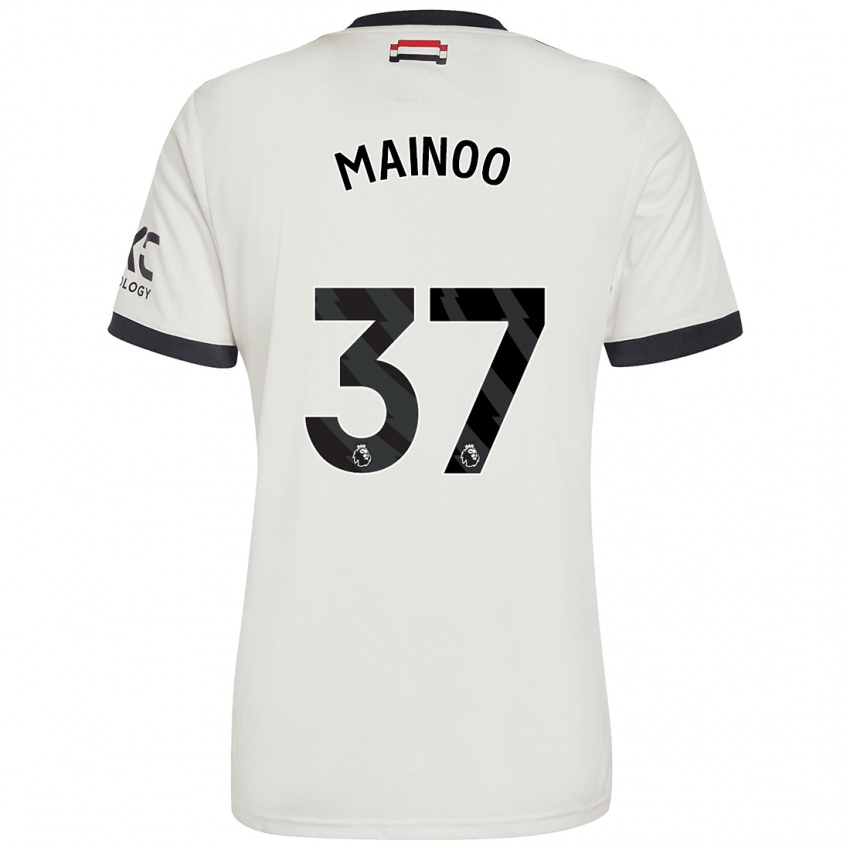 Hombre Camiseta Kobbie Mainoo #37 Blanquecino Equipación Tercera 2024/25 La Camisa México