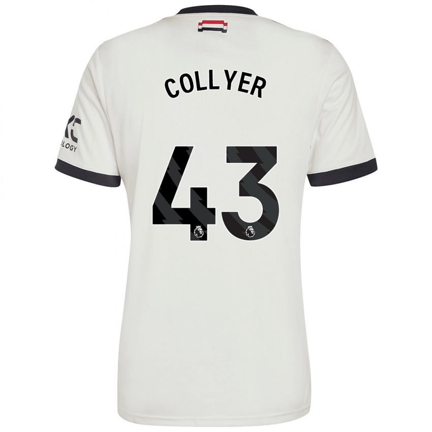 Hombre Camiseta Toby Collyer #43 Blanquecino Equipación Tercera 2024/25 La Camisa México