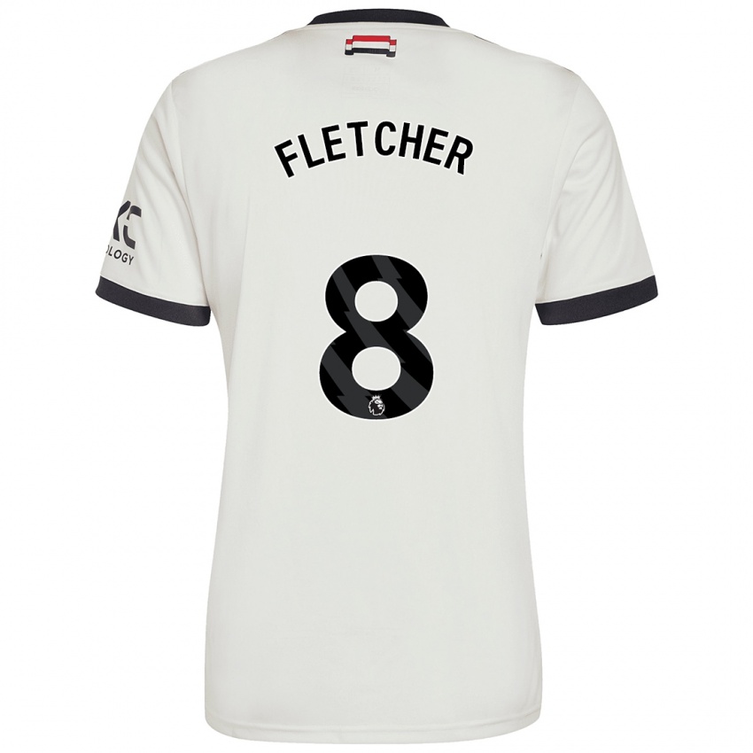 Hombre Camiseta Tyler Fletcher #8 Blanquecino Equipación Tercera 2024/25 La Camisa México