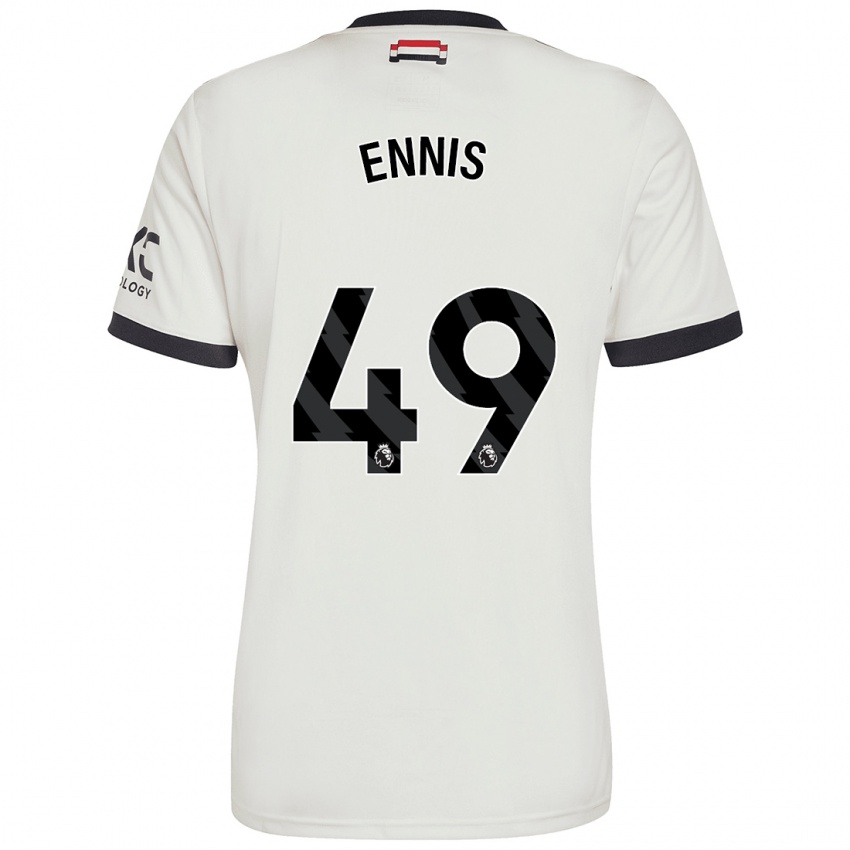 Hombre Camiseta Ethan Ennis #49 Blanquecino Equipación Tercera 2024/25 La Camisa México