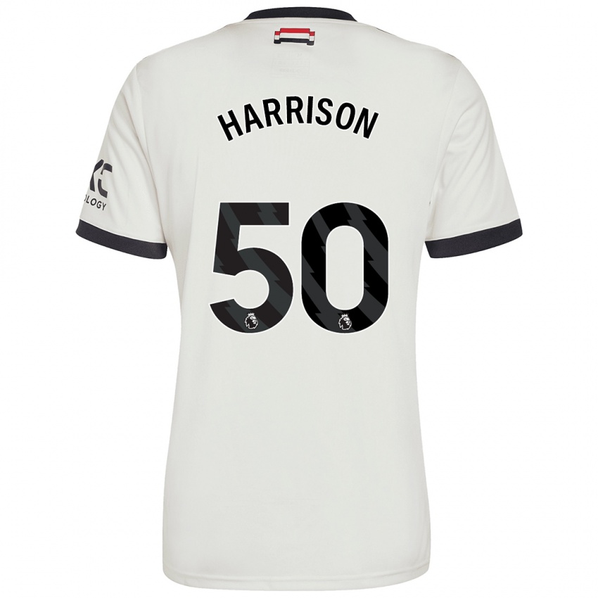 Hombre Camiseta Elyh Harrison #50 Blanquecino Equipación Tercera 2024/25 La Camisa México