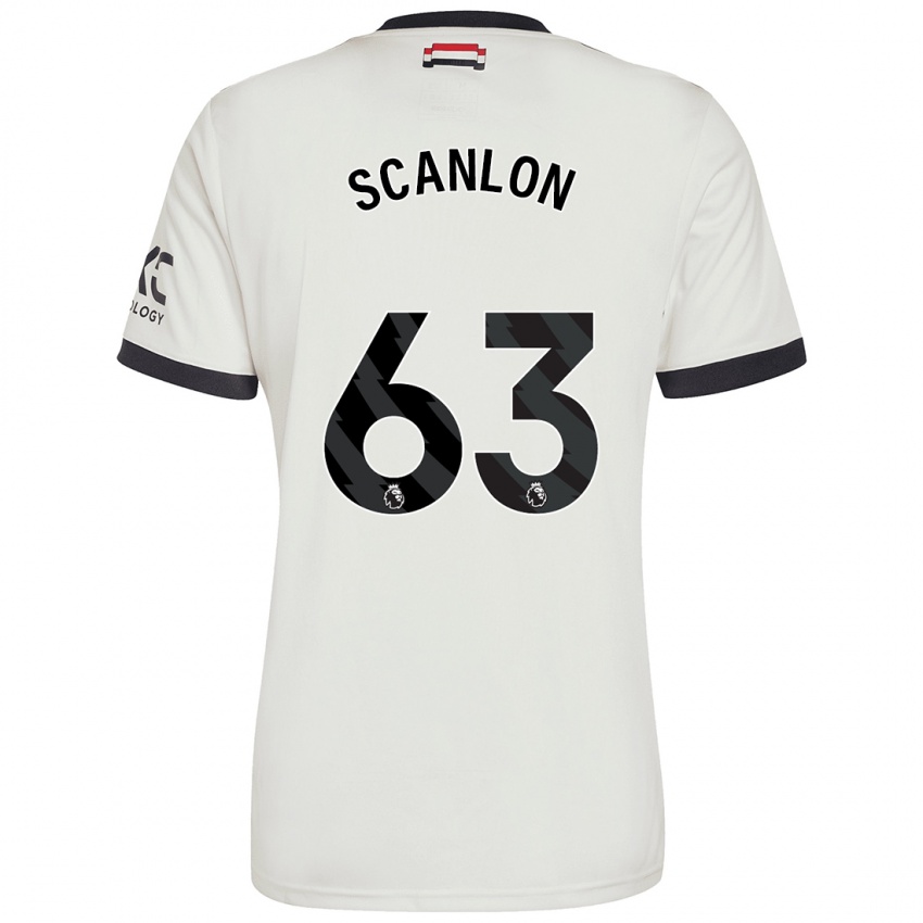 Hombre Camiseta James Scanlon #63 Blanquecino Equipación Tercera 2024/25 La Camisa México