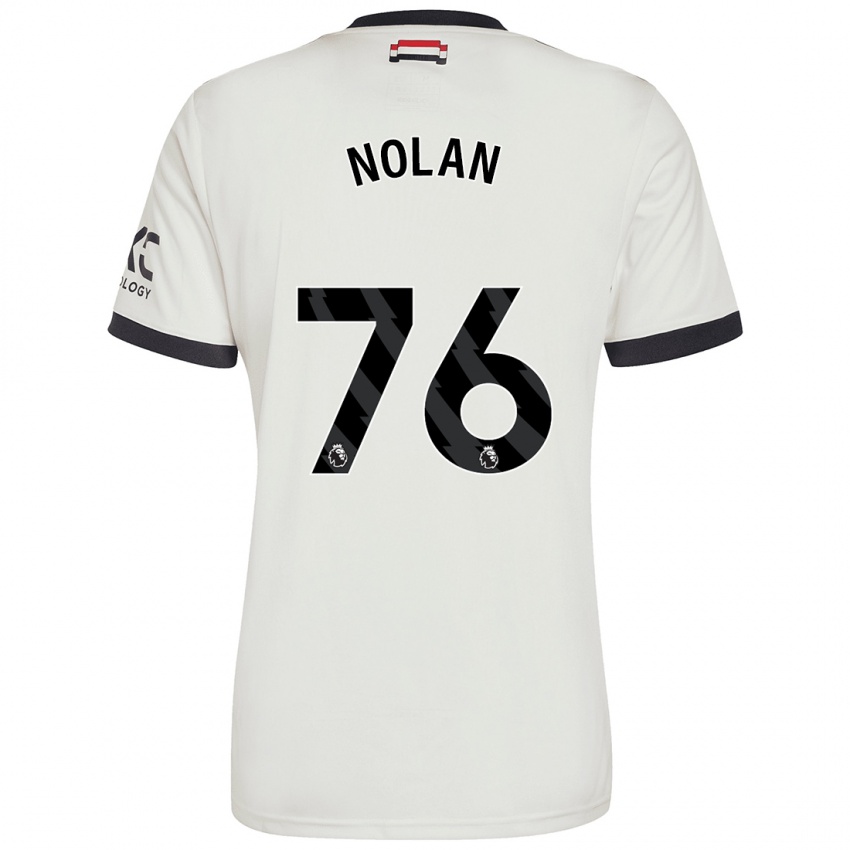 Hombre Camiseta James Nolan #76 Blanquecino Equipación Tercera 2024/25 La Camisa México