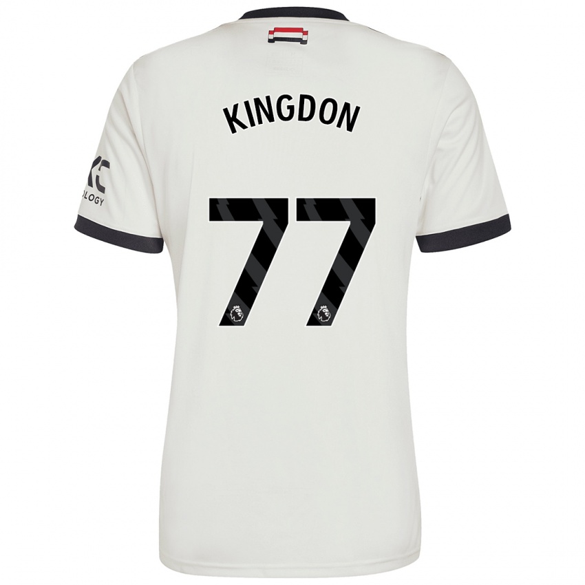 Hombre Camiseta Jack Kingdon #77 Blanquecino Equipación Tercera 2024/25 La Camisa México