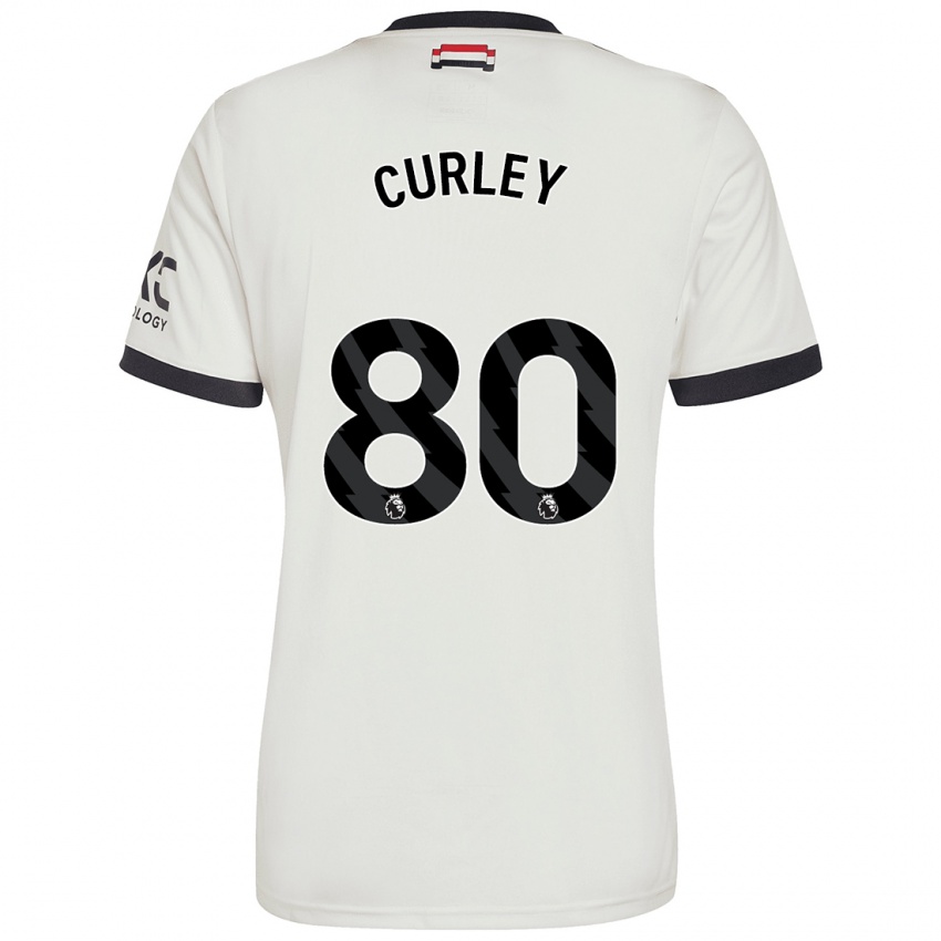 Hombre Camiseta Ruben Curley #80 Blanquecino Equipación Tercera 2024/25 La Camisa México