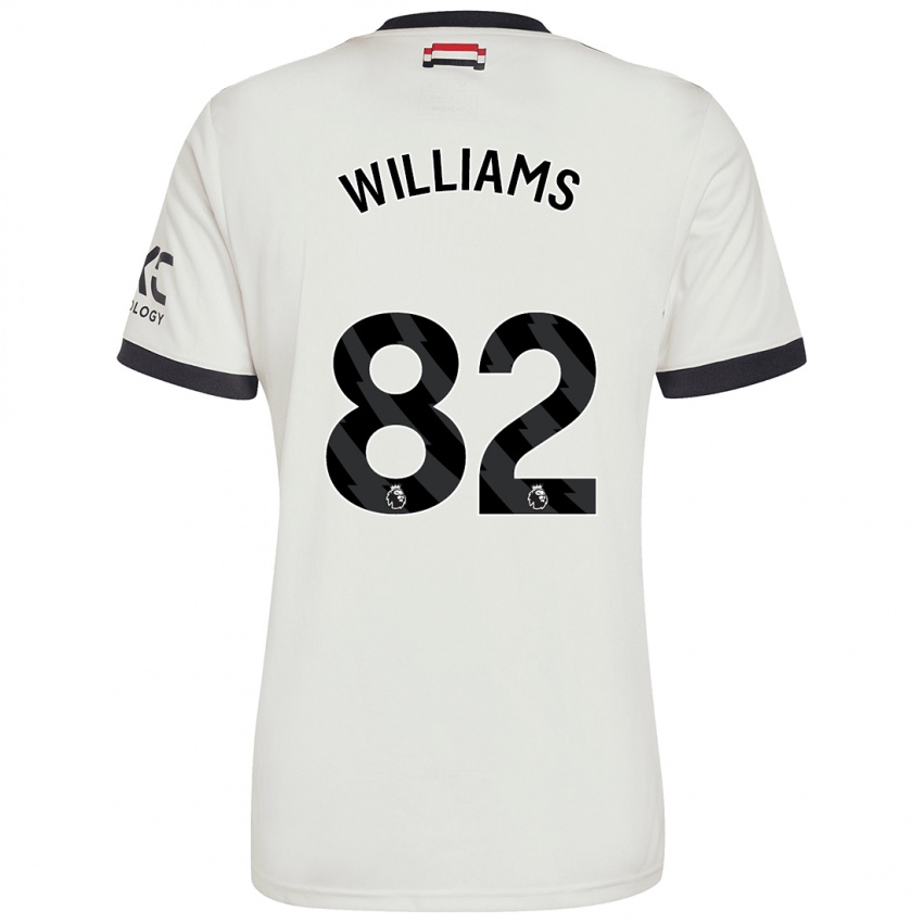 Hombre Camiseta Ethan Williams #82 Blanquecino Equipación Tercera 2024/25 La Camisa México