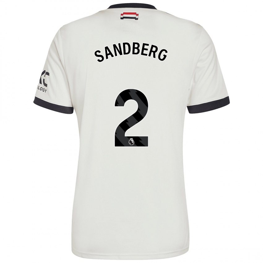 Hombre Camiseta Anna Sandberg #2 Blanquecino Equipación Tercera 2024/25 La Camisa México