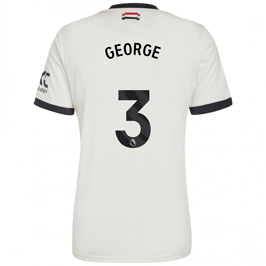 Hombre Camiseta Gabby George #3 Blanquecino Equipación Tercera 2024/25 La Camisa México