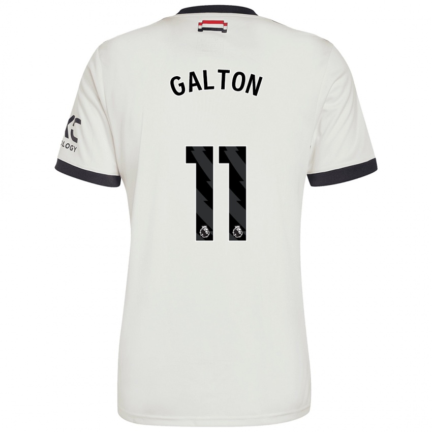 Hombre Camiseta Leah Galton #11 Blanquecino Equipación Tercera 2024/25 La Camisa México