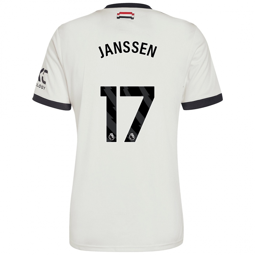 Hombre Camiseta Dominique Janssen #17 Blanquecino Equipación Tercera 2024/25 La Camisa México